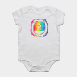 Small Print Rainbow Ribbon Chalice Baby Bodysuit